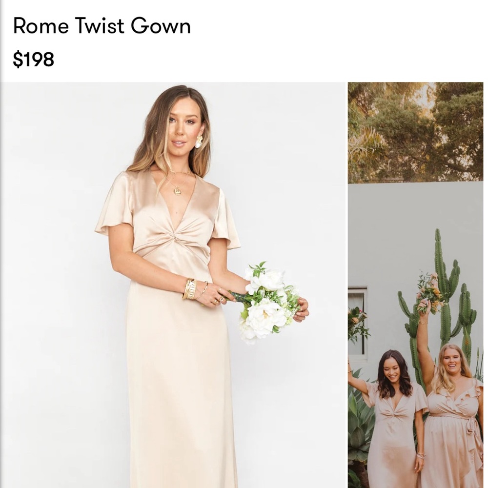 Show Me Your Mumu Rome Twist Dress - Campaign Luxe Satin